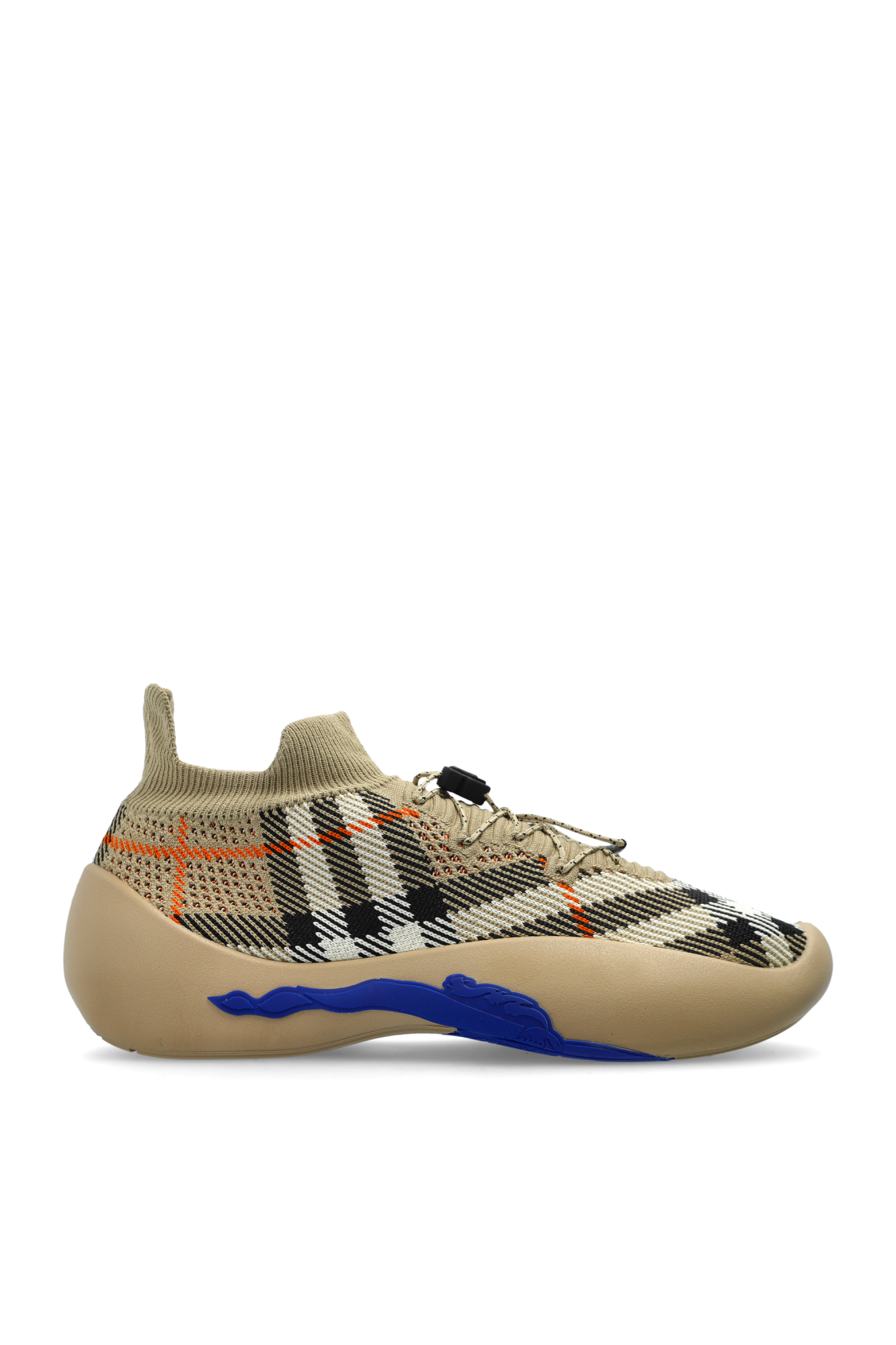 スニーカー BURBERRY Neptune Sneaker With Knitted Check Burberry Men's Check Knit Neptune Sneakers | Neiman Marcus